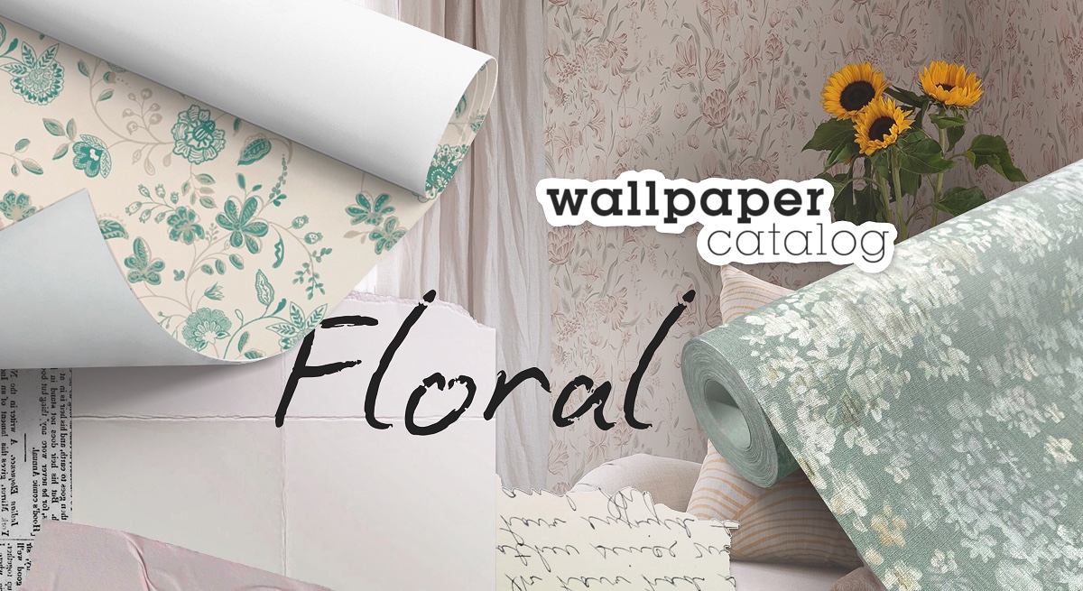 Floral wallpaper exudes romanticism, aestheticism and a natural esprit